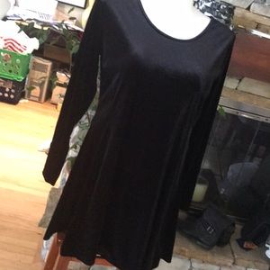 Little black velvet dress